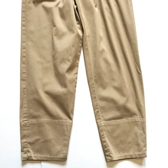 Sea NY Tula Chino Jumpsuit Womens 2 Khaki Beige Cotton Crew Neck Long Sleeve - Picture 8 of 13